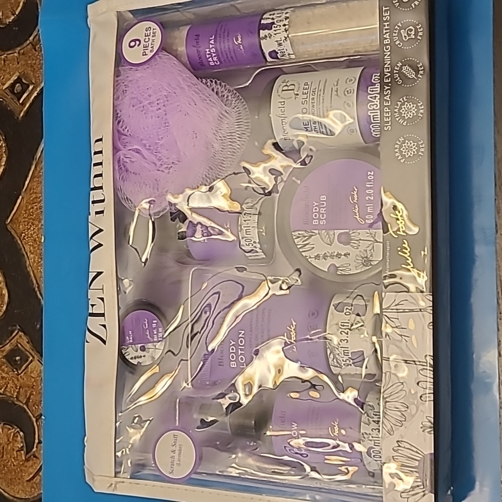 Zen Within, Lavender 9 pieces bath set